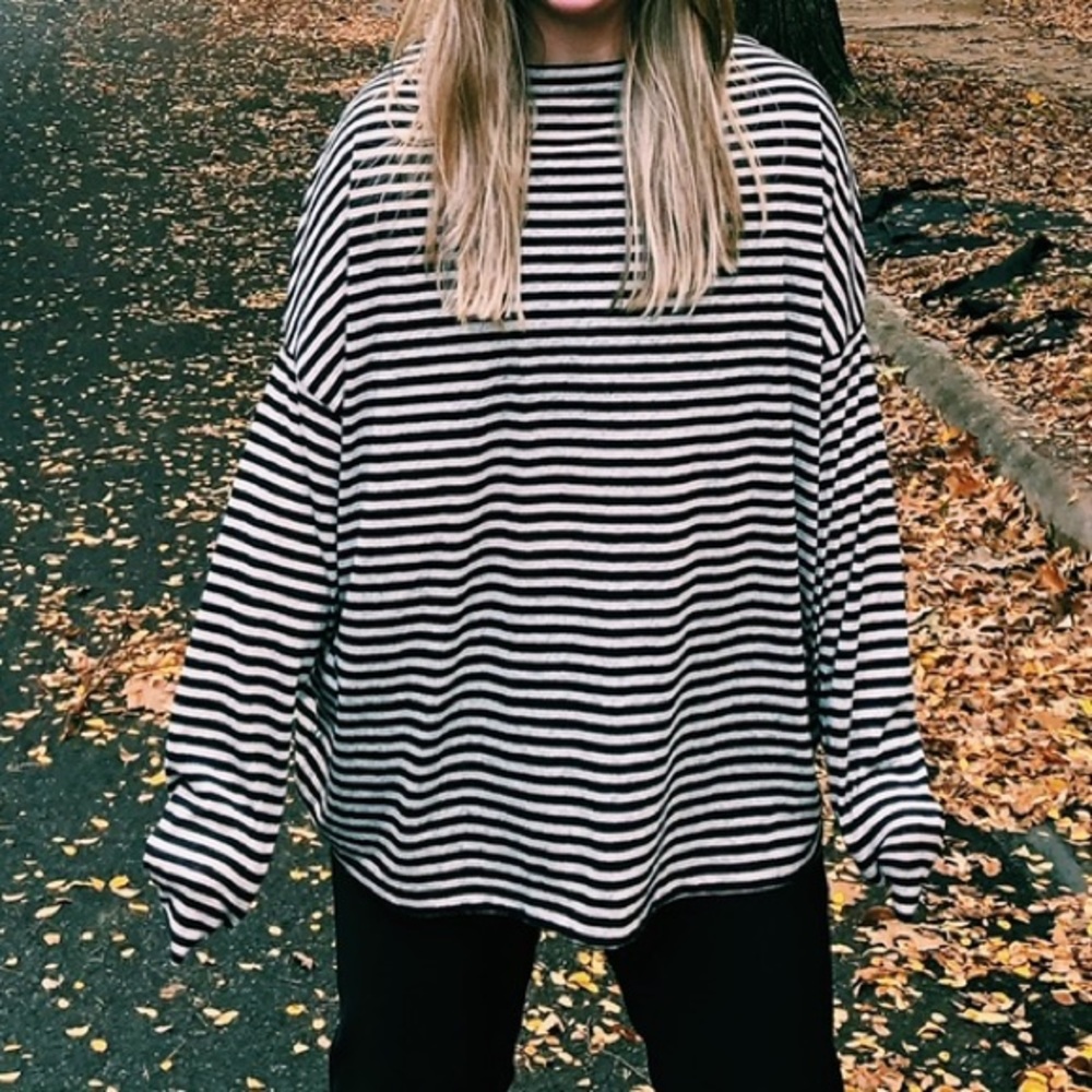 ALL SAINTS oversized long sleeve tee